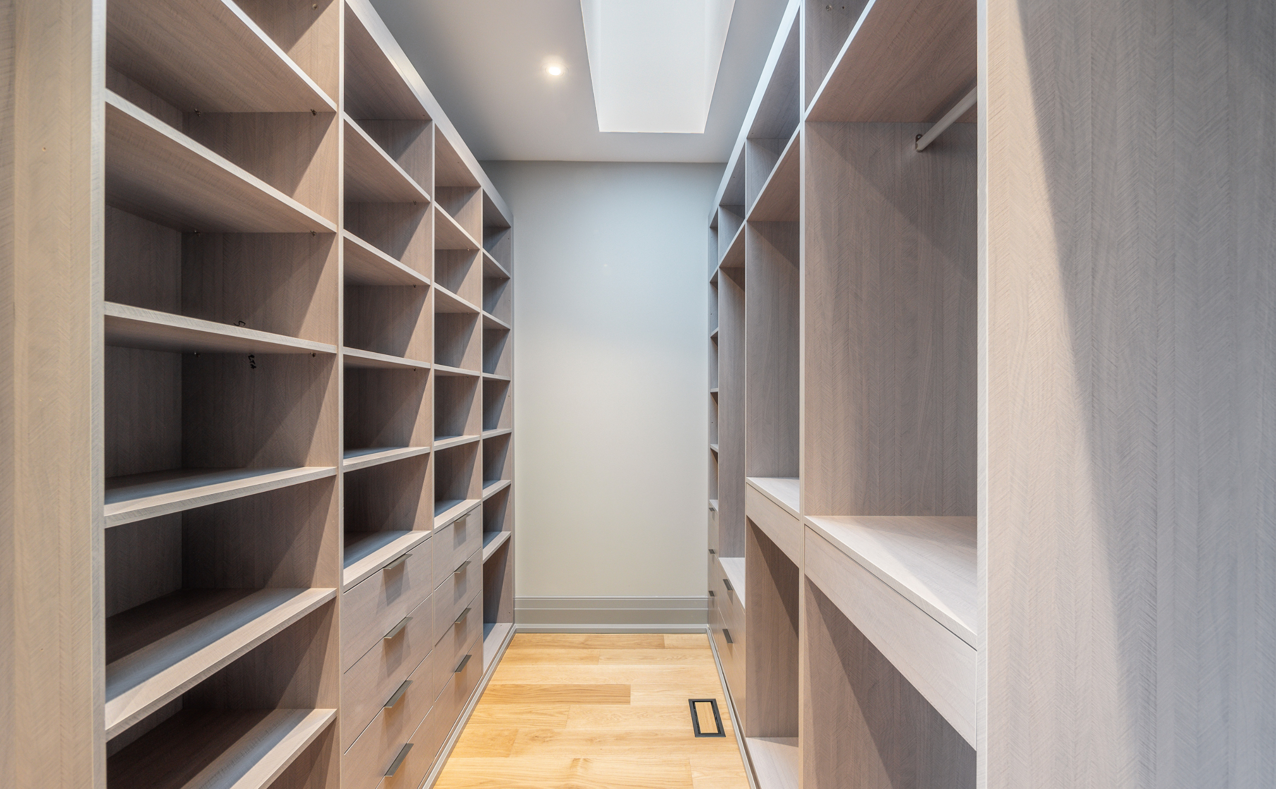 Walk-in closet, bedroom storage solutions