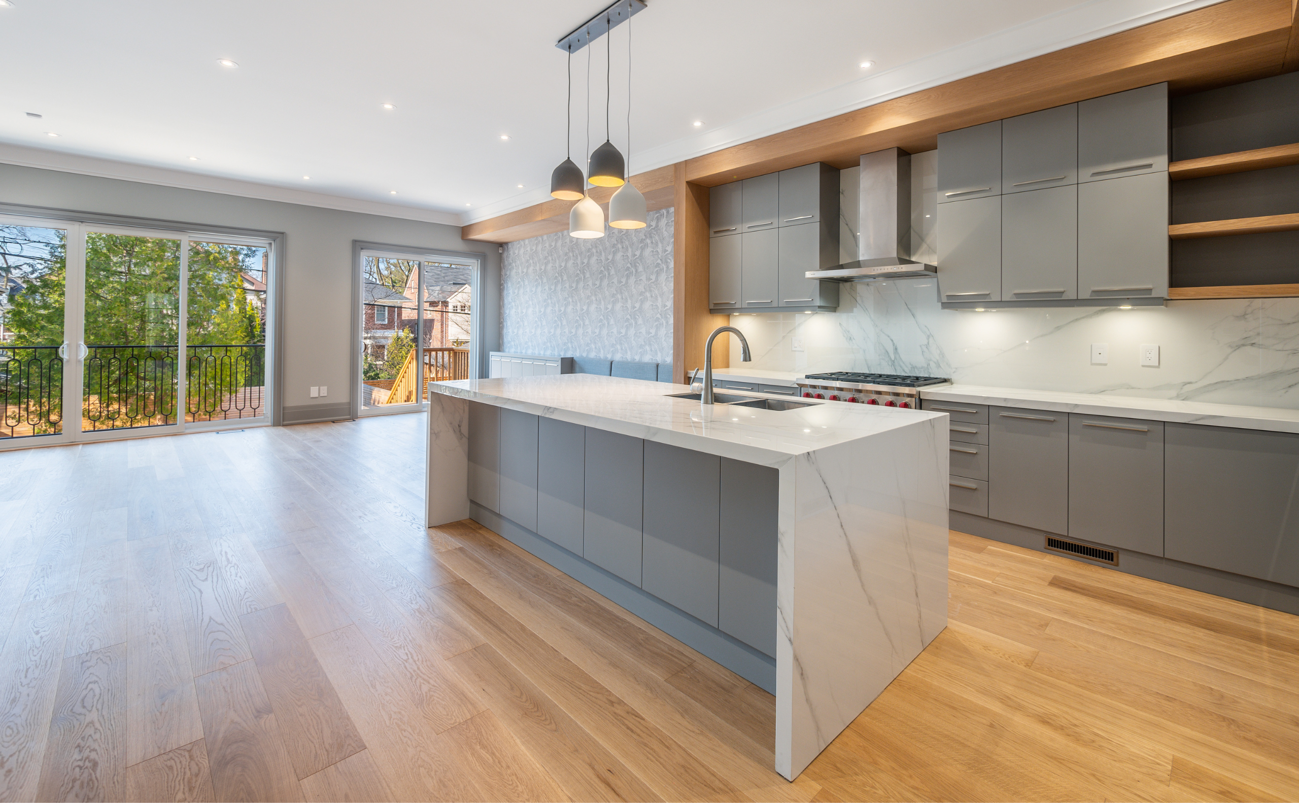 Kitchen renovation project in a residential detached house